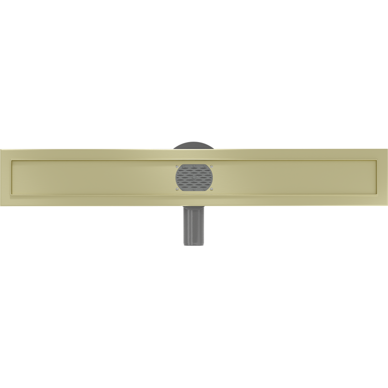 Mexen Flat 360° cuerpo para drenaje lineal giratorio 70 cm, dorado cepillado - 1A40070